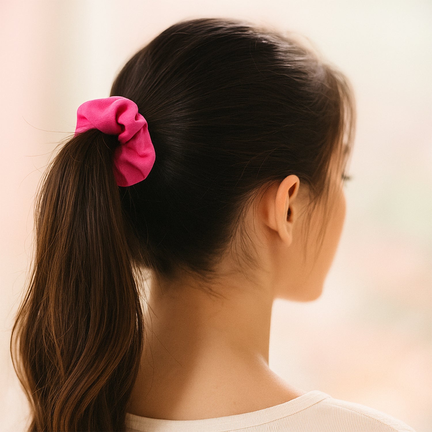 Soft Elastic Hair Scrunchies - (Set) Soft Elastic Hair Scrunchies - (Set)